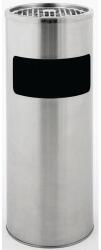 V-Part Kerek szemetes hamutartóval, 12, 5 l, matt rozsdamentes acél