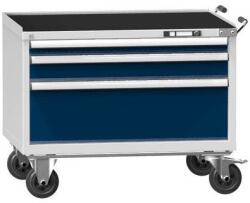 POLAK Műhelykocsi ZGM59-1, 54x36D, 1037 x 753 x 855 mm, szürke-sötétkék