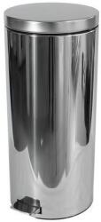 Merida Clean fém szemetes kosár, 30 l térfogat, fényes rozsdamentes acél