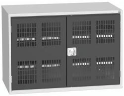 bott Műhelyszekrény polcokkal Bott Verso, drótajtó, 2 polc, 80 x 130 x 55 cm, szürke-antracit