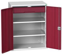 bott Műhelyszekrény fiókokkal Bott Verso, 100 x 80 x 55 cm, 2 polc, 1 fiók, szürke-piros