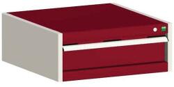 bott Műhely fiókos szekrény Bott Cubio, 25 x 65 x 75 cm, 1 fiók, szürke-piros