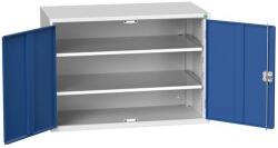 bott Műhelyszekrény polcokkal Bott Verso, 80 x 130 x 55 cm, 2 polc, szürke-kék