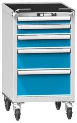 POLAK Műhelykocsi ZEM84-1, 27x36D, 578 x 753 x 1060 mm, szürkéskék