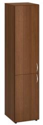Alfa Office Alfa 500 magas, keskeny szekrény, 178 x 40 x 47 cm, ajtóval - balos kivitel, dió mintázat - manutan - 129 007 Ft
