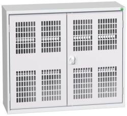 bott Műhelyszekrény polcokkal Bott Verso, drótajtó, 2 polc, 90 x 105 x 35 cm, szürke-szürke