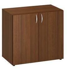 Alfa Office Alfa 500 alacsony, széles szekrény, 73, 5 x 80 x 47 cm, ajtóval, dió mintázat