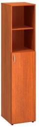 Alfa Office Alfa 500 magas, keskeny szekrény, 178 x 40 x 47 cm, nyitott polccal és ajtóval - jobbos kivitel, cseresznye mintázat - manutan - 116 472 Ft