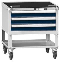 POLAK Műhelykocsi ZBM39-1, 36x36D, 731 x 753 x 810 mm, szürke-sötétkék