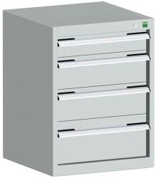 bott Műhely fiókos szekrény Bott Cubio, 70 x 52, 5 x 65 cm, 4 fiókos, szürke-szürke