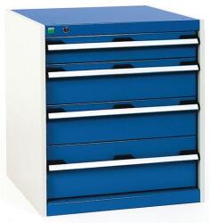bott Műhely fiókos szekrény Bott Cubio, 70 x 65 x 75 cm, 4 fiókos, szürke-kék