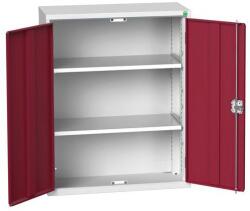 bott Műhelyszekrény polcokkal Bott Verso, 100 x 80 x 35 cm, 2 polc, szürke-piros