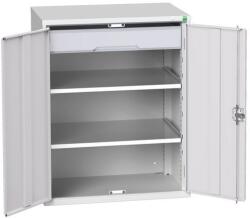 bott Fiókos műhelyszekrény Bott Verso, 100 x 80 x 55 cm, 2 polc, 1 fiók, szürke-szürke