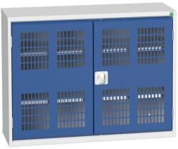 bott Műhelyszekrény polcokkal Bott Verso, drótajtó, 80 x 105 x 35 cm, 2 polc, szürke-kék