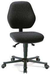 Bimossa Munkalaboratóriumi szék Bimos basic 9133 kerekekkel, lábtartó nélkül, tartós kontaktus, szövet, alacsony háttámla, fekete