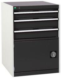 bott Műhely fiókos szekrény Bott Cubio, 90 x 65 x 65 cm, 3 fiók, 1 szekrény, szürke-antracit