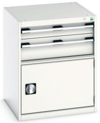 bott Műhely fiókos szekrény Bott Cubio, 80 x 65 x 65 cm, 2 fiók, 1 szekrény, szürke-szürke