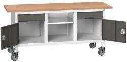 bott Mobil műhelyasztal Bott Verso Storage, 175 x 60 x 83 cm, multiplex, 2 fiók, 1 polc, 2 szekrény, szürke-antracit