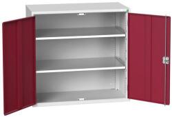 bott Műhelyszekrény polcokkal Bott Verso, 100 x 105 x 55 cm, 2 polc, szürke-piros
