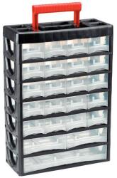 VISO Műanyag szekrény 23 fiók 43 rekesz címketartóval