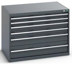 bott Műhely fiókos szekrény Bott Cubio 200, 80 x 105 x 75 cm, 6 fiókos, antracit-antracit