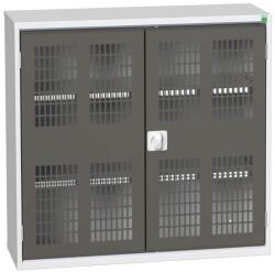 bott Műhelyszekrény polcokkal Bott Verso, drótajtó, 100 x 105 x 35 cm, 2 polc, szürke-antracit