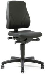 Bimossa Munkaszék Bimos All In One 9633 kerekekkel, lábtartó nélkül, poliuretán ülés, alacsony háttámla, fekete