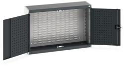 bott Cubio akasztós szekrény, zsalu hátlap, 70 x 105 x 32, 5 cm, szürke-antracit