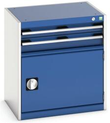 bott Műhely fiókos szekrény Bott Cubio, 70 x 65 x 52, 5 cm, 2 fiók, 1 szekrény, szürke-kék