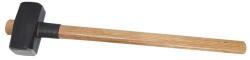 TopTrade kétoldalas ráverő kalapács, fa nyéllel, 4 000 g