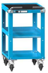 POLAK Műhelykocsi ZL, 3 polc, 785 x 442 x 600 mm, kék