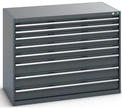 bott Műhely fiókos szekrény Bott Cubio 200, 100 x 130 x 75 cm, 8 fiókos, antracit-antracit