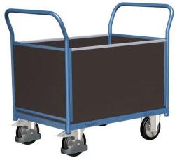 Cordes Platform kocsi két fogantyúval, teljesen párnázott és oldalfalakkal, 1000 kg-ig, 101, 5 x 179, 5 x 80 cm, kék