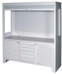 POLAK Ellenőrző munkaállomás, 203 x 180 x 60 cm, szürke