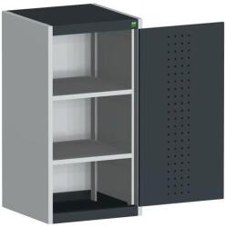 bott Műhelyszekrény Bott Cubio, 100 x 52, 5 x 52, 5 cm, perforált ajtó, szürke-antracit