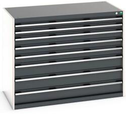 bott Műhely fiókos szekrény Bott Cubio 200, 100 x 130 x 75 cm, 8 fiókos, szürke-antracit