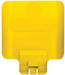 Rubbermaid Információs tábla Slim Jim szelektív hulladékgyűjtő szigethez, sárga