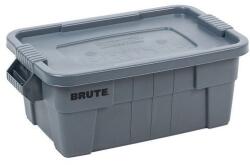 Rubbermaid Tartós műanyag tároló doboz Brute fedéllel, szÜrke, 53 l