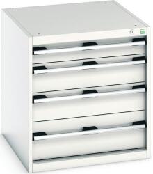 bott Műhely fiókos szekrény Bott Cubio, 70 x 65 x 75 cm, 4 fiókos, szürke-szürke