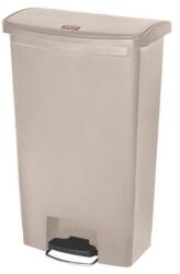 Rubbermaid Front Step műanyag szemetes kosár, 68 l térfogat, bézs