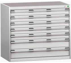 bott Műhely fiókos szekrény Bott Cubio 200, 90 x 105 x 65 cm, 7 fiókos, szürke-szürke