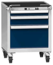 POLAK Műhelykocsi ZAM59-1, 27x27D, 578 x 600 x 785 mm, szürke-sötétkék