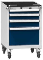 POLAK Műhelykocsi ZEM69-1, 27x36D, 578 x 753 x 910 mm, szürke-sötétkék