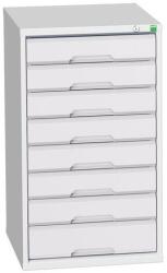bott Műhely fiókos szekrény Bott Verso, 90 x 52, 5 x 55 cm, 8 fiókos, szürke-szürke