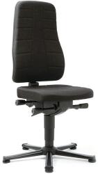 Bimossa Munkaszék Bimos All In One 9643 siklóval, lábtartó nélkül, szövet ülés, magas háttámla, fekete