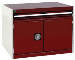 bott Műhely fiókos szekrény Bott Cubio, 60 x 80 x 65 cm, 1 fiók, 1 szekrény, szürke-piros