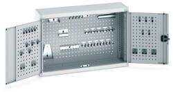 bott Cubio akasztós szekrény szerszámtartókkal és perforált panelekkel, 70 x 105 x 32, 5 cm, 40 tartó, szürke-szürke