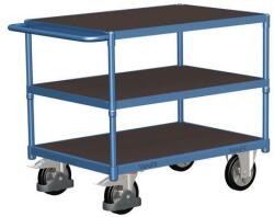 Variofit Polcos kocsi fogantyúval, 1000 kg-ig, 3 polc, 92, 5 x 119 x 70 cm, kék