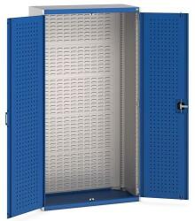 bott Műhelyszekrények perforált panelekkel doboz/szerszámtartókhoz, 200 x 105 x 52, 5 cm, szürke-kék
