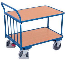 Variofit PV03 polcos kocsi, 2 polc, 400 kg-ig, 110, 5 x 70, 5 x 103 cm, kék